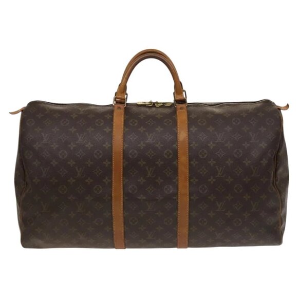 LOUIS VUITTON Monogram Keepall 60 Boston Bag M41422 LV Auth 127361 - Picture 1 of 15